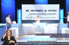 Invitaţi: PP Mişcarea Profesioniştilor "Speranţa-Надежда", Partidul Unităţii Naţionale