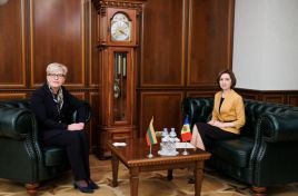 President of the Republic of Moldova meets w the Prime Minister of Lithuania Ingrida Šimonytė