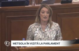 Preşedinta Parlamentului European, Roberta Metsola în vizită la Legislativul de la Chişinău