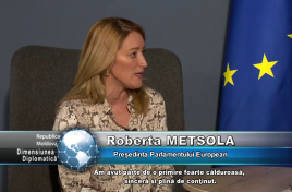 Dimensiunea Diplomatică din 14 noiembrie 2022: Interviu cu Preşedintele Parlamentului European, Roberta Metsola