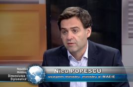 Dimensiunea Diplomatică” din 10 august 2022: Nicu Popescu, viceprim-ministru, ministru al Afacerilor Externe şi Integrării Europene.