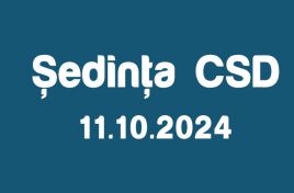 Şedinţa CSD din 11 octombrie 2024